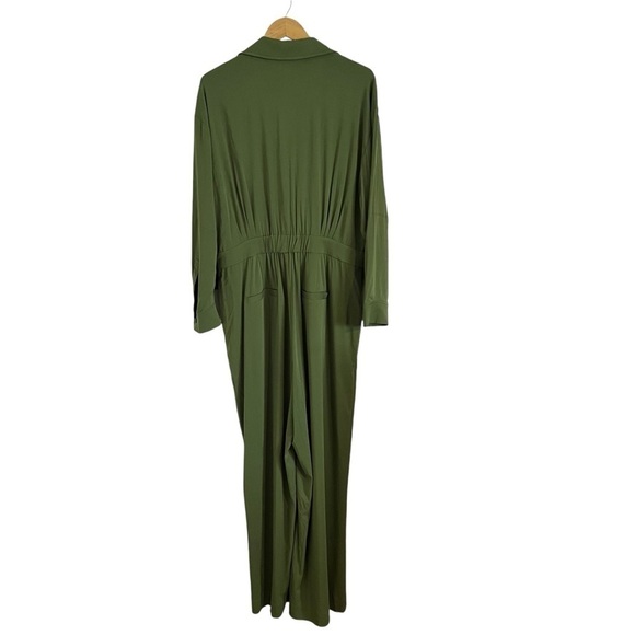 11 HONORE Sheila Notched Collar Long Sleeve Utility Jumpsuit - Picture 4 of 11